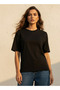 Relaxed Fit Cotton T-shirt with Crew Neck