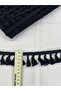 Striped Black Cotton Fringe 3 Meters - 2