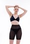 Women's Laser Cut Tulle Ghost Boxer Corset Long Length |   1 Size, Non-Marking Retriever - 4