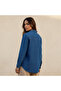 Cotton Denim Shirt with V-neck - 4