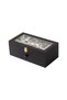 12 Drawer Leather Watch and Accessory Organizer Box with Glass Top |   Premium Watch Storage Box |   Cream, Brown, Black, Tan, Burgundy - 2