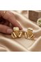 Flower Model Gold Steel Earrings - Tarnish-Resistant Design Earrings