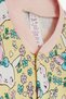 4 Months-1 Year Old Baby Girl Yellow Floral Print Pajamas Set - 5