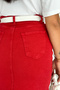 Women's High Waist Mini Jean Skirt - 3
