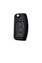 Luxury Ford Focus, Fiesta, Mondeo, C-Max, Courier Nano High Quality Key Case Cover 3 Buttons Black Silver Color - 2