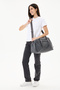 Women's Large Size Sports and Fitness Bag Waterproof Multi-Compartment Travel Hand Luggage - 4