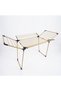 Cloth Drying Foldable Stand Golden | 21 Meters Strong and durable tubes with Rust Proof Powder Coating Clothes Dryer| Drying Stand Laundry | Heavy Duty Clothing Racks - WR80846