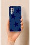 Tecno Pova 3 Compatible Navy Blue Star Patterned Silicone Case