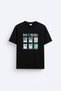 Lionel Messi Printed Cotton Black T-Shirt T-Shirt