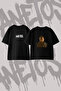 Drake Rapper_1 Design Printed Oversize Crew Neck T-Shirt Black