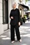 Women's Front Pleated Detailed Tiril Tiril Summer Thin Pants Suit - 5