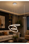 ثريا عصرية 3 اضاءات تصميم ديكوري متعدد المواضع 75w امكانية تعديل الحجم حسب الرغبة - 3