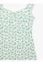 Bürümcük Comfortable Fit Sweetheart Neckline A-Line Sleeveless Floral Midi Dress - 5