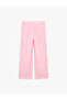 Viscose Fabric Wide Leg Palazzo Trousers with Pockets and Pleated Detail - 2