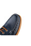 Suede Leather Men's Casual Shoes Navy Blue - 6
