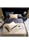 Duvet Cover 220 x 240 cm Golden Satin Beige Adult Double Satin Bedding Set Plain Silk Smooth Silky Shiny Modern Bedding Set - 2