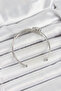 Brass Silver Color Zircon Stone Clover Model 2-Piece Women's Bracelet - 2
