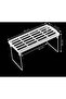 4 Pcs Mini In-Cabinet Shelf Organizer Organizer Tea Cups Cup Bathroom Metal Standing Shelf - 3