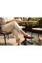 Feles Knitted Model Strappy Daily Stylish Comfortable Style Women's Flats - 4