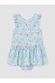 Floral Patterned Girl's Swimsuit (S6)