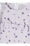 Lilac Floral Baby Girl Salopet Dress and T-Shirt - 8