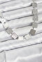Square Plate Model Silver Color Women's Necklace