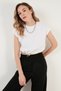 Crew Neck 100% Cotton Crop T Shirt T SHIRT5865587 - 6