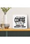 20x20 cm Gallery Wrapped Canvas Wall Art | A Cup Of Coffee A Day Keeps The Grumpy Away Quote | Funny Coffee Cup Kitchen Wall Decor | Ready to Hang - 3