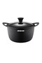 CO 498 Casserole with Black PTFE Finish & Silicone Lid – Heat-Resistant with Bakelite Knob