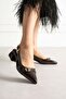 Mooien - 5cm Two Buckle Short Heeled Shoes Patent Leather Brown