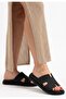 Polte Black Suede Slippers - 3