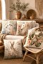 Bird, Horse, Rabbit, Leopard Patterned 4-Piece Throw Pillow Cover Set - 2