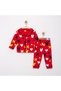 100% Cotton Long Sleeve Buttoned Seasonal Heart and Figure Patterned Soft Textured Bottom Top Girl Boy Unisex Baby Pajama Set - 2