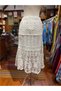 White Color Crochet Lace Bohemian Skirt - 6
