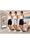 3-Piece Summer Women's Shorts Lightweight Breathable Fabric Comfortable Use Most Preferred Shorts - 3