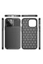 iPhone 14 Pro Case Carbon Look Silicone with Camera Protection Ultimate Protection Senk - 2