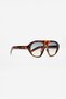 Vigore Oversized Bone Sunglasses Oversize Brown Gradient Colorful Glass Pilot Uv400 - 6