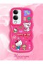 Vivo Y29S Compatible Case Camera Protector Red Silicone Couple Phone Case Kitty Pattern - 2