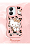 Poco X7 Pro Compatible Case Camera Protector Pink Silicone Couple Phone Case Kitty Pattern - 2