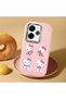 Poco M6 Compatible Case Camera Protector Pink Silicone Couple Phone Case with Kitty Pattern - 2