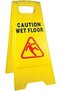 Caution Wet Floor Sign Heavy Duty Safety Warning Signs, Reflective Slippery When Wet Sign Double Sided Caution Sign for School Office Shopping Mall School Park, Yellow (5) - 2