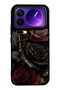 Xiaomi 17 Pro Max Obsidian Crimson Rose Design Glossy Phone Case
