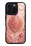 iPhone 16 Pro Blush Crescent Palace Design Glossy Phone Case