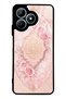 Realme Note 50 Glossy Phone Case with Blush Ottoman Rose Design