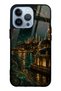 iPhone 13 Pro Emerald Bosphorus Palace Design Glossy Phone Case