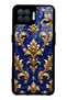 Oppo Reno 4 Lite Royal Sapphire Baroque Design Glossy Phone Case