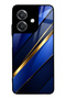 Oppo A3 Sapphire Gold Edge Design Glossy Phone Case