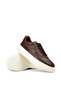 Men's Genuine Leather Brown Sneakers - 3