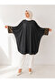 Sleeveless Accessory Detailed Knee-Length Plus Size (40-54) Evening Gown Tunic - 4