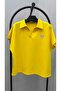 Women's Plus Size Short Sleeve Chest Label Detailed Polo Collar Shorts Set 8286-26 - 4
